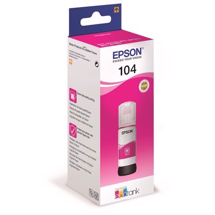 Epson T104 Magenta EcoTank atramentová fľaša