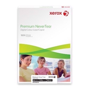 A4 Xerox Premium NeverTear 125 g/m² - balenie obsahujúce 100 listov.