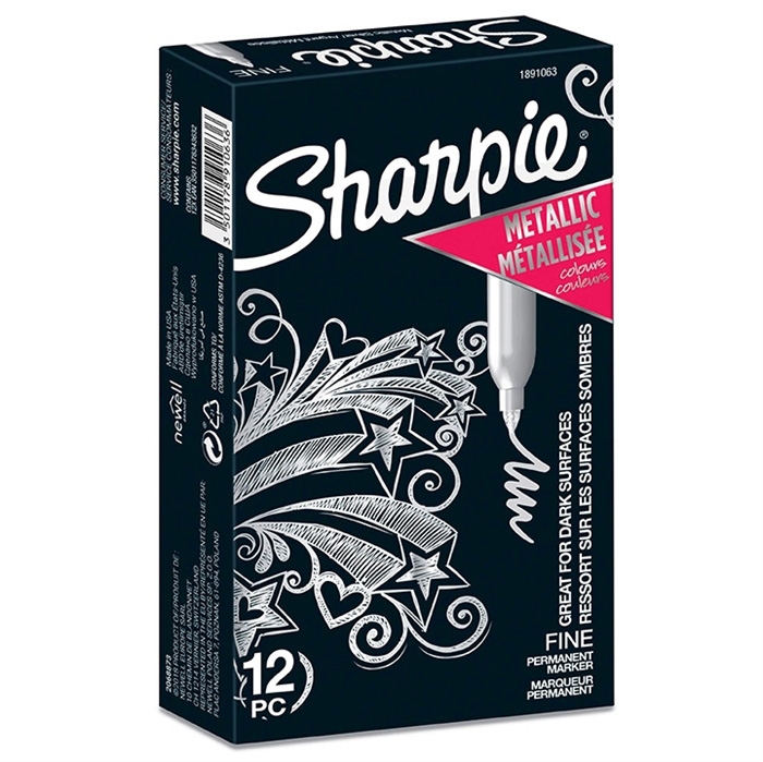 Sharpie Marker Metallic 1,4mm striebrobný