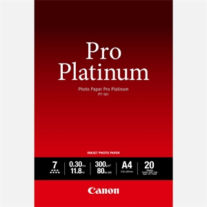 Canon Photo Paper Pro Platinum 300g/m² - A4, 20 listov 