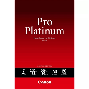 Canon Photo Paper Pro Platinum 300g/m² - A3, 20 listov 