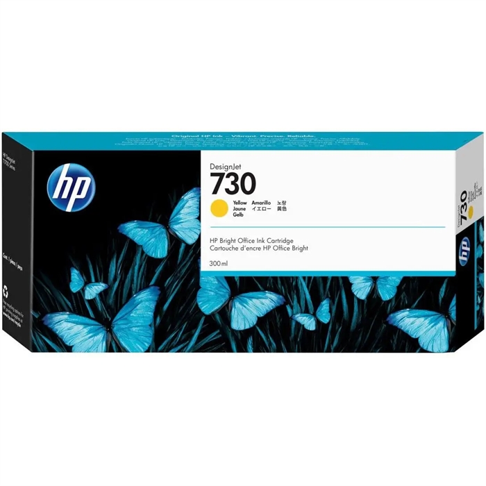 HP 730 300-ml žltá DesignJet atramentová kazeta