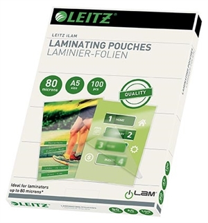 Leitz Laminátová fólia lesk 80µ A5 (100)