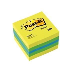 3M Post-it Notes 51 x 51 mm, mini kubusový blok citrón.