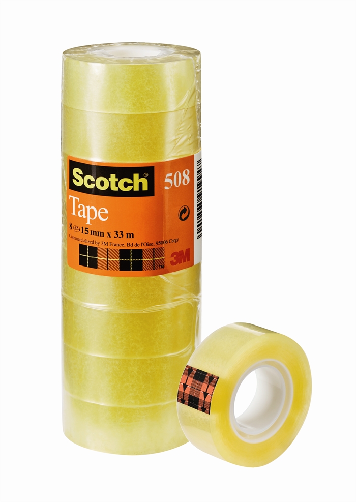 3M lepiaca páska Scotch 508 15mmx33m veža, priehľadná (10)