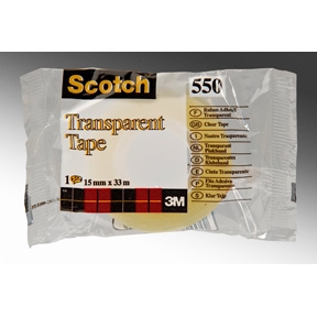 3M lepiaca páska Scotch 550 15 mm x 33 m, priehľadná