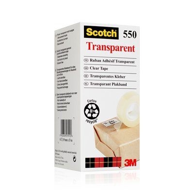 3M lepiaca páska Scotch 550 19mmx33m, číra.