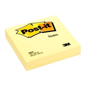 3M Poznámkové bločky Post-it 100 x 100 mm, žlté