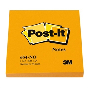 3M Poznámkový blok Post-it 76 x 76 mm, oranžový