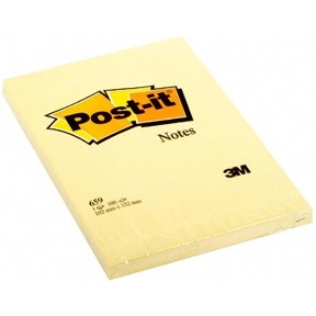 3M Post-it poznámky 102 x 152 mm, žlté