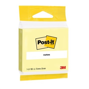 3M Post-it kanárik žltý 76 x 76 mm, 100 listov