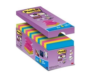 3M Post-it Z-Notes 76 x 76 mm, Super Sticky V-Pack - 16 balení.