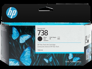 HP 738 130-ml čierna atramentová kazeta pre DesignJet