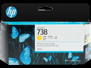 HP 738 130-ml žltá tlačová kazeta DesignJet