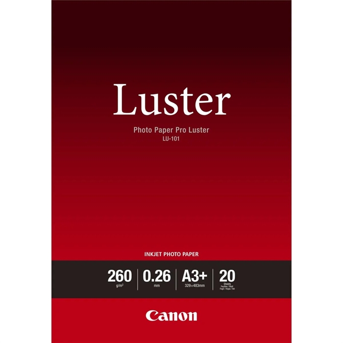 Canon Photo Paper Pro Luster 260g/m² - A3+, 20 listov 