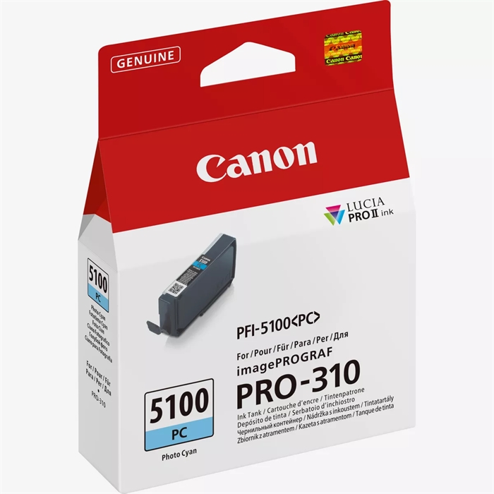 Canon Photo Cyan PFI-5100PC - 14,4 ml atramentová kazeta