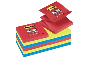 3M Post it Z-Notes 76 x 76 mm, Super Stick Jewel Pop - balenie 6 kusov