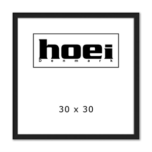 Sort drevený rám na fotografie a plagáty 30 x 30 cm