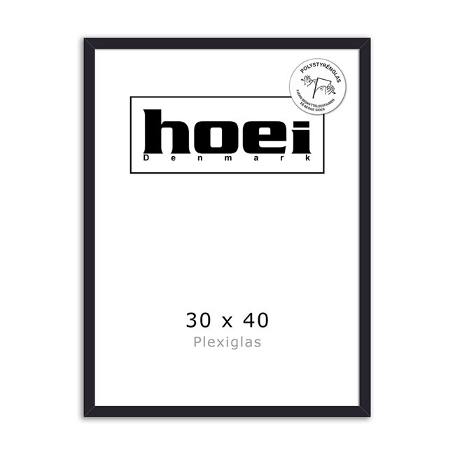 Drevený rám na fotografie a plagáty 30 x 40 - PLEXI cm