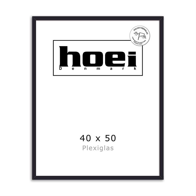 Drevený rám na fotografie a plagáty 40 x 50 - PLEXI cm