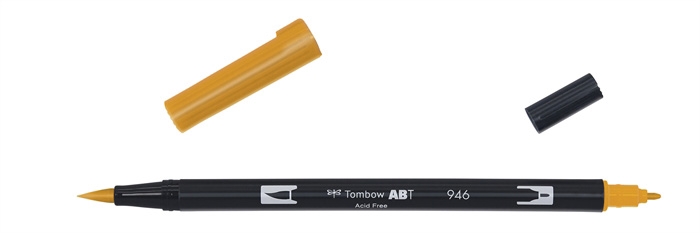 Tombow Marker ABT Dual Brush 946 gold ochre