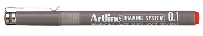 Artline Drawing System 0.1 červený