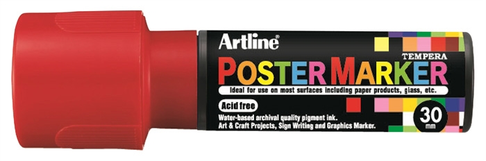 Artline Poster Marker 30 červený