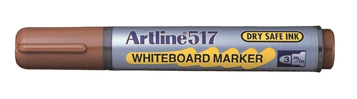 Artline Whiteboard Marker 517 hnedý