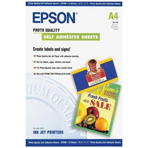 Epson samolepiaci fotopapier - A4 - 10 hárkov