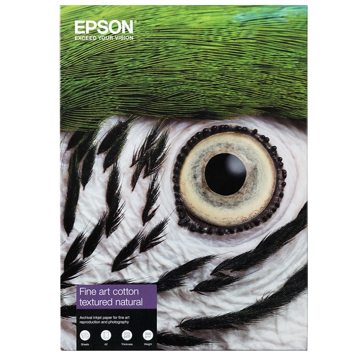 Epson Fine Art Cotton Textured Natural II 300 g/m², A2 25 hárkov