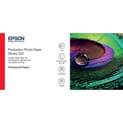 Epson Production Photo Paper Glossy 200 36" x 30 metra 