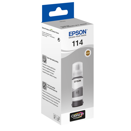 Epson 114 EcoTank sivá fľaška s inkoustom