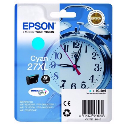 Epson T2712 Cyan Ink Cartridge XL

Epson T2712 Cyan Ink Cartridge XL