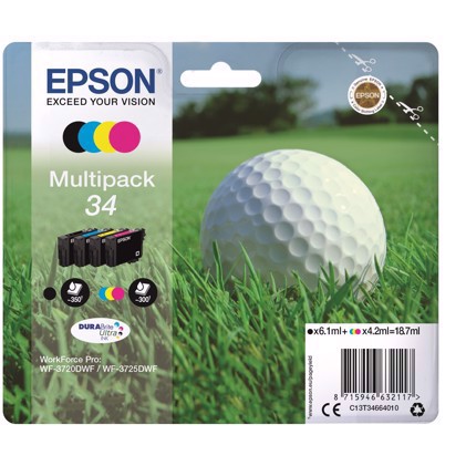 Epson T3466 4-farebný Multipack atrament