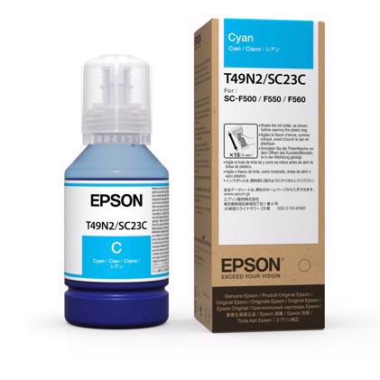 Epson Dye Sublimation ink (T49N2) - Cyan 140 ml pre Epson F100 & F500.