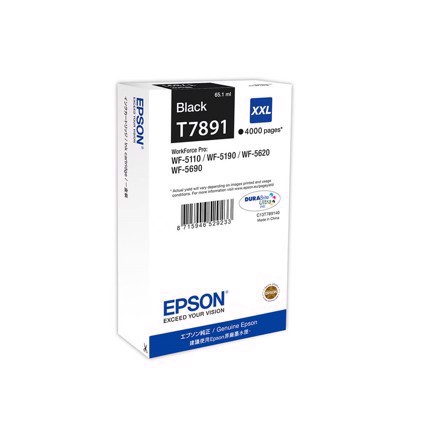 Epson T7891 Čierna atramentová kazeta XXL