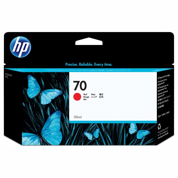 HP 70 - 130 ml červená atramentová náplň