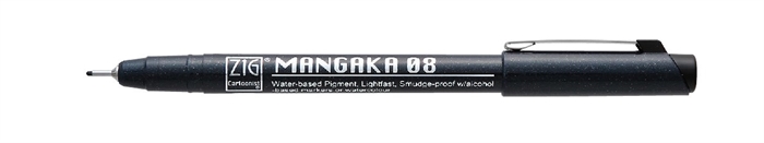 ZIG Mangaka Fineliner 08 čierna