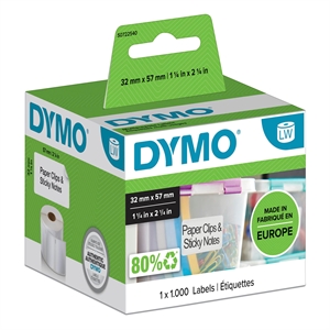 Dymo Label Multi 32 x 57 odstraň biela mm, 1000 kusov.