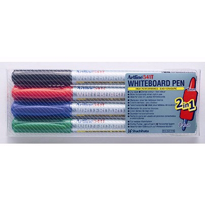 Artline Whiteboard Marker 541T 2-v-1 4-balenie