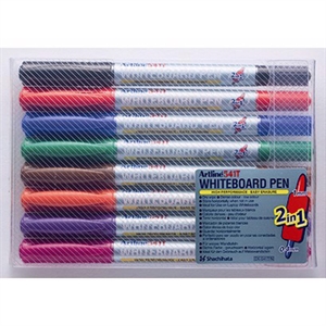 Artline Whiteboard Marker 541T 2-v-1 8-sada