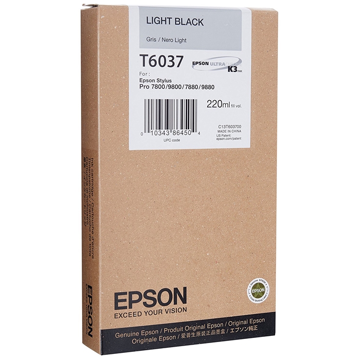 Epson Light Black T6037 - 220 ml ink cartridge