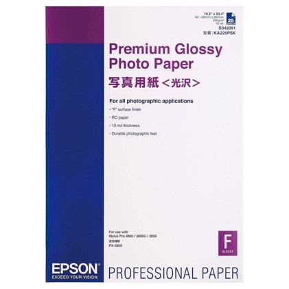 Epson Premium Glossy Photo Paper 255 g, A2 25 listov 