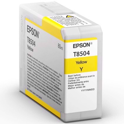 Epson Žltý 80 ml inková kazeta T8504 - Epson SureColor P800