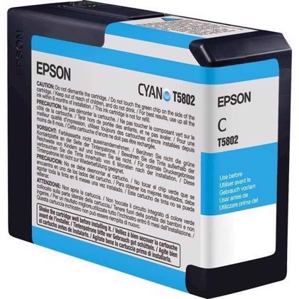 Epson Cyan 80 ml ink cartridge T5802 - Epson Pro 3800 a 3880