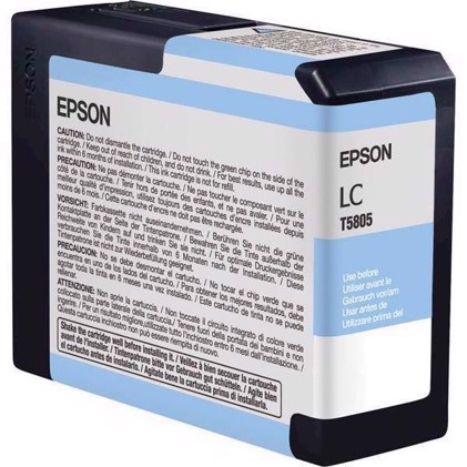 Epson Light Cyan 80 ml ink cartridge T5805 - Epson Pro 3800 a 3880