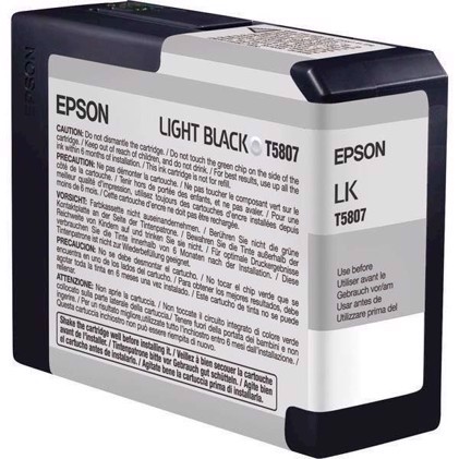 Epson ľahká čierna 80 ml atramentová kazeta T5807 - Epson Pro 3800 a 3880