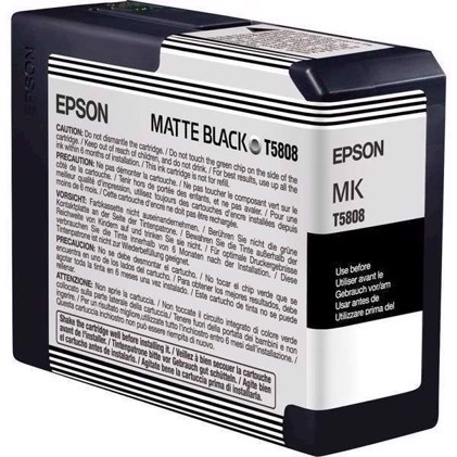 Epson Matný čierny inkoust 80 ml kazeta T5808 - Epson Pro 3800 a 3880