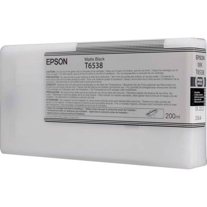 Epson Matný Čierny T6538 - 200 ml atramentová náplň pre Epson Pro 4900