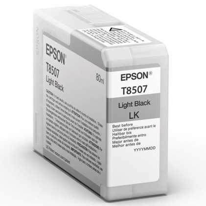 Epson svetlá čierna 80 ml atramentová kazeta T8507 - Epson SureColor P800